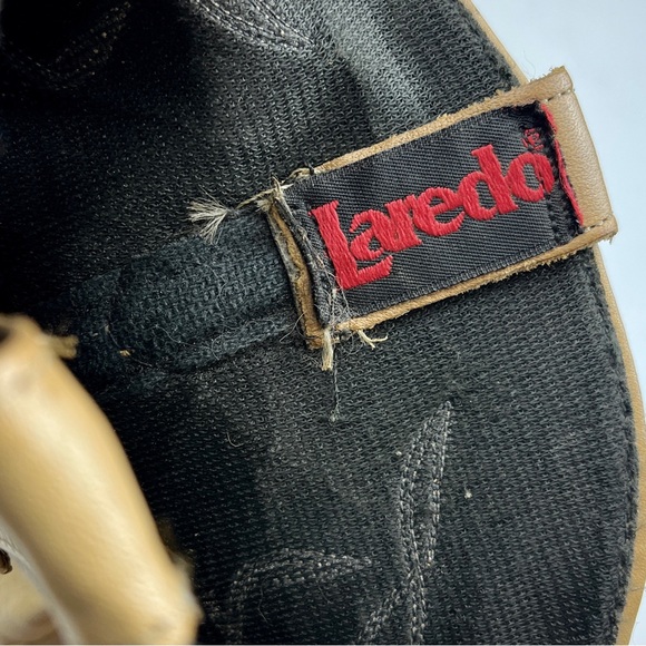 Vintage Laredo Tan Leather Tassel Cowgirl Cowboy Boots size 10 - Picture 11 of 11